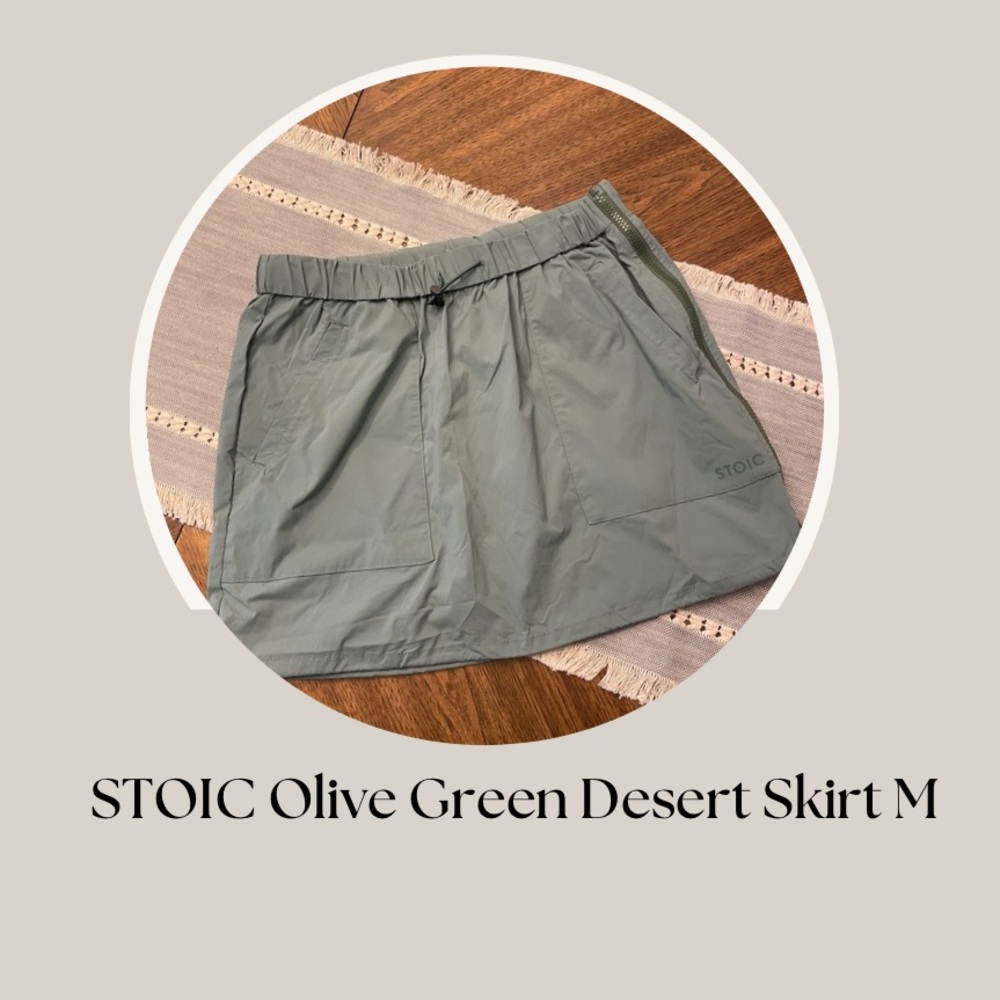 STOIC Olive Green Desert Skirt M